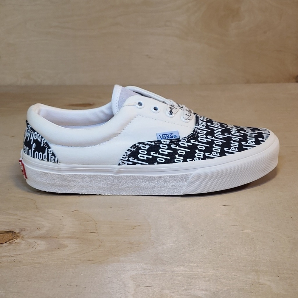 Vans Era X Fear Of God 95 Black White Canvas Shoes - Picture 2 of 14